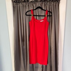 Nwot Versace Collection red bodycon dress size 38